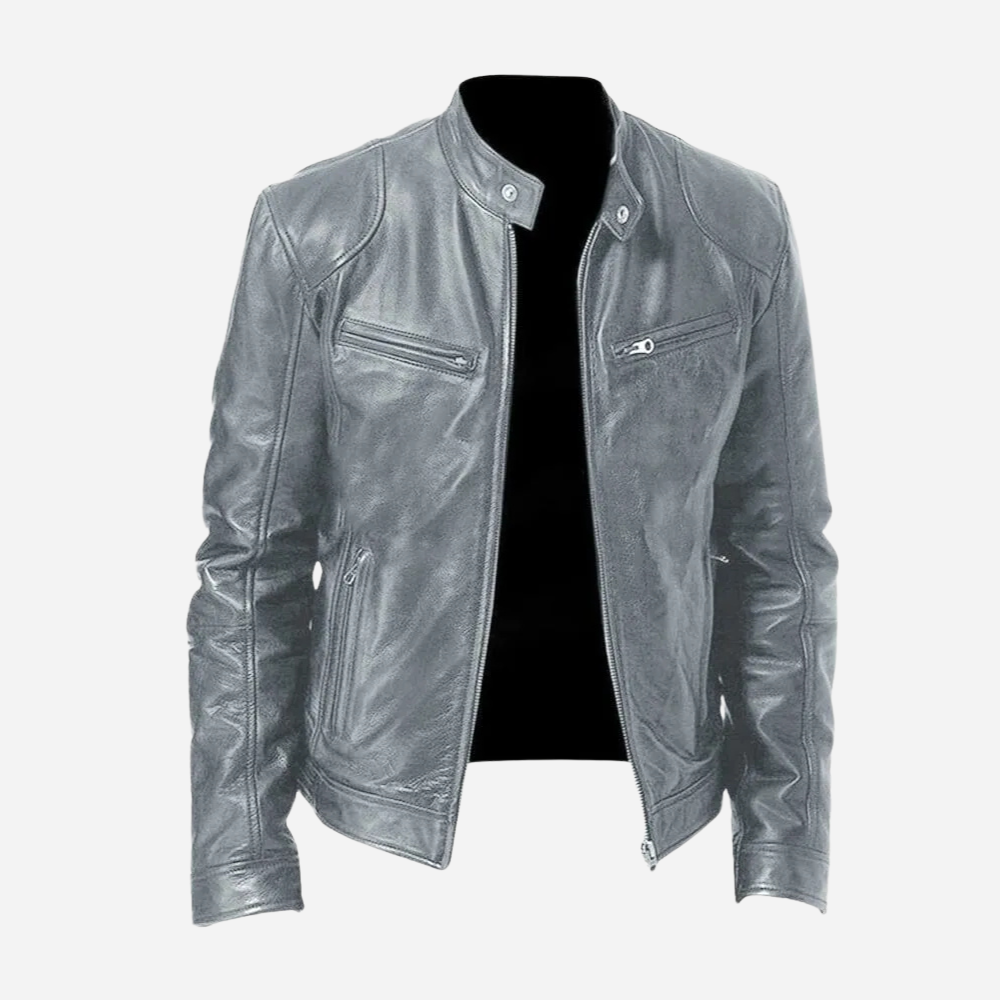Rocco | Men’s Leather Jacket – High-Quality Leather, Stylish & Versatile