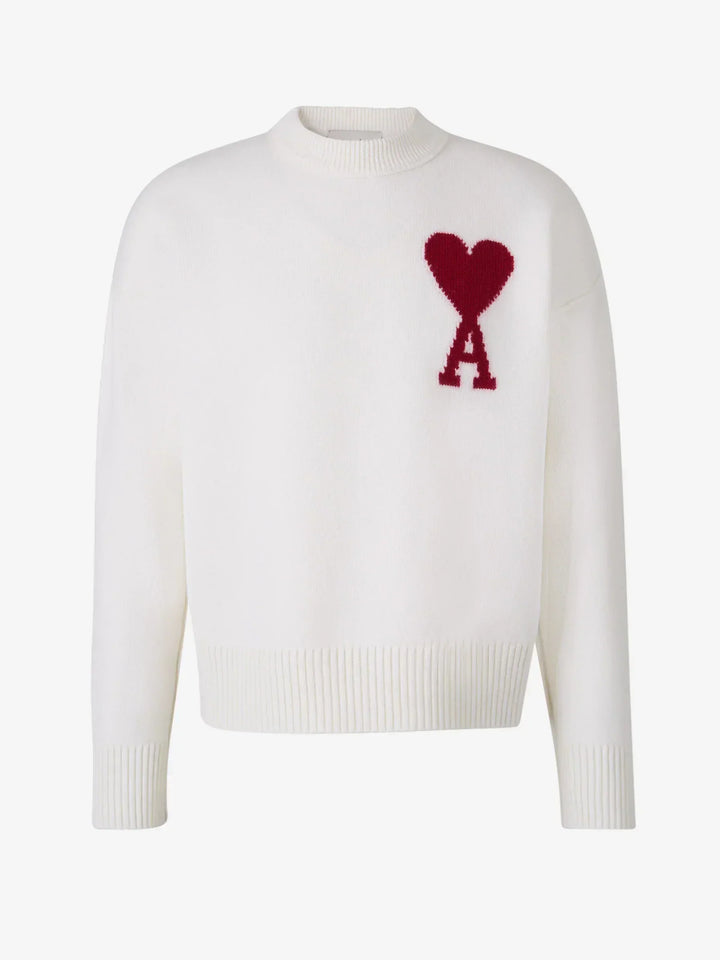 Variant image for Ami Sweater for Women – Soft Cotton Blend with Heart Design-5
