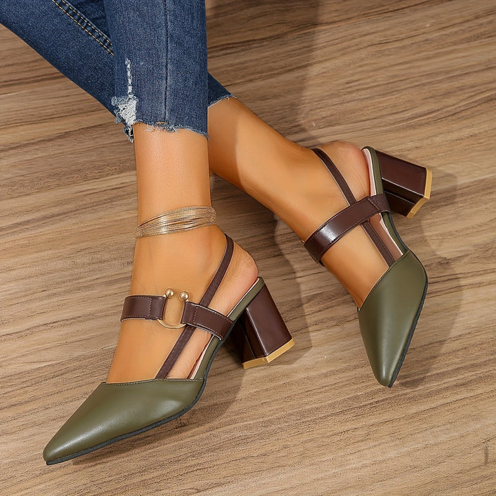 Emma | Heels Orthopedic Comfort, Olive Green