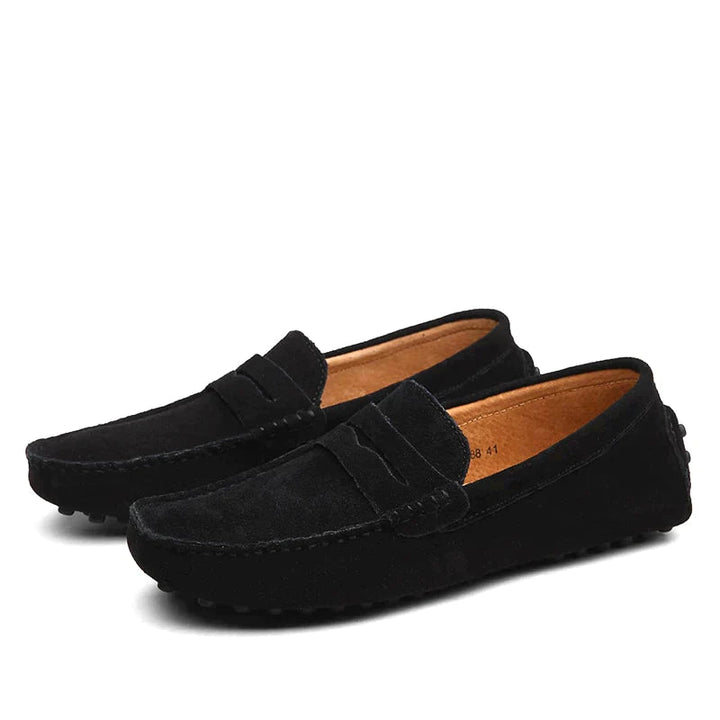 Variant image for Harvey Moccasins – Italian Suede, Men's Moccasin Slippers-11