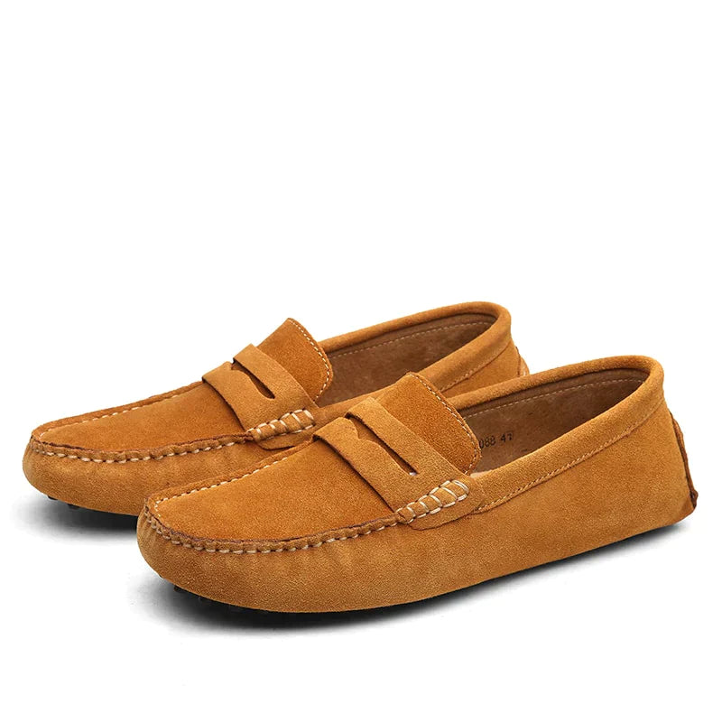 Variant image for Harvey Moccasins – Italian Suede, Men's Moccasin Slippers-21