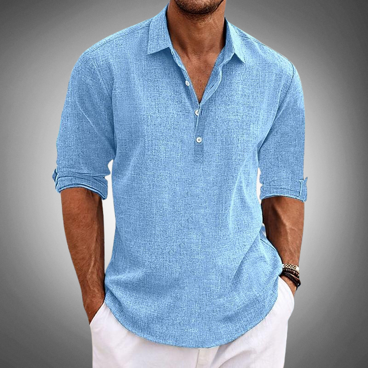 Variant image for Men's Classic Linen Shirt – Premium Quality, Breathable Comfort-1