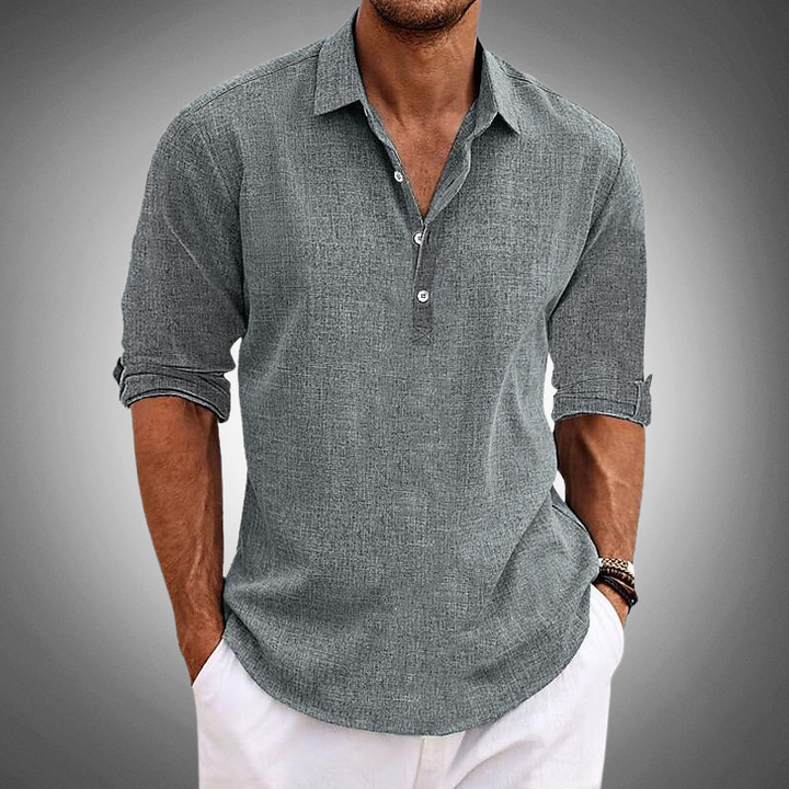 Variant image for Men's Classic Linen Shirt – Premium Quality, Breathable Comfort-7